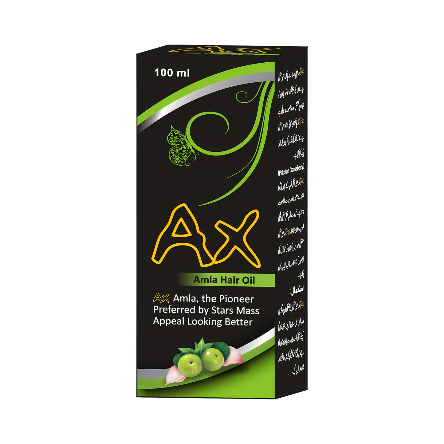 AX Amla Hair Oil Herbal Hair Growth & Anti Hair Fall Oil for Men and Women