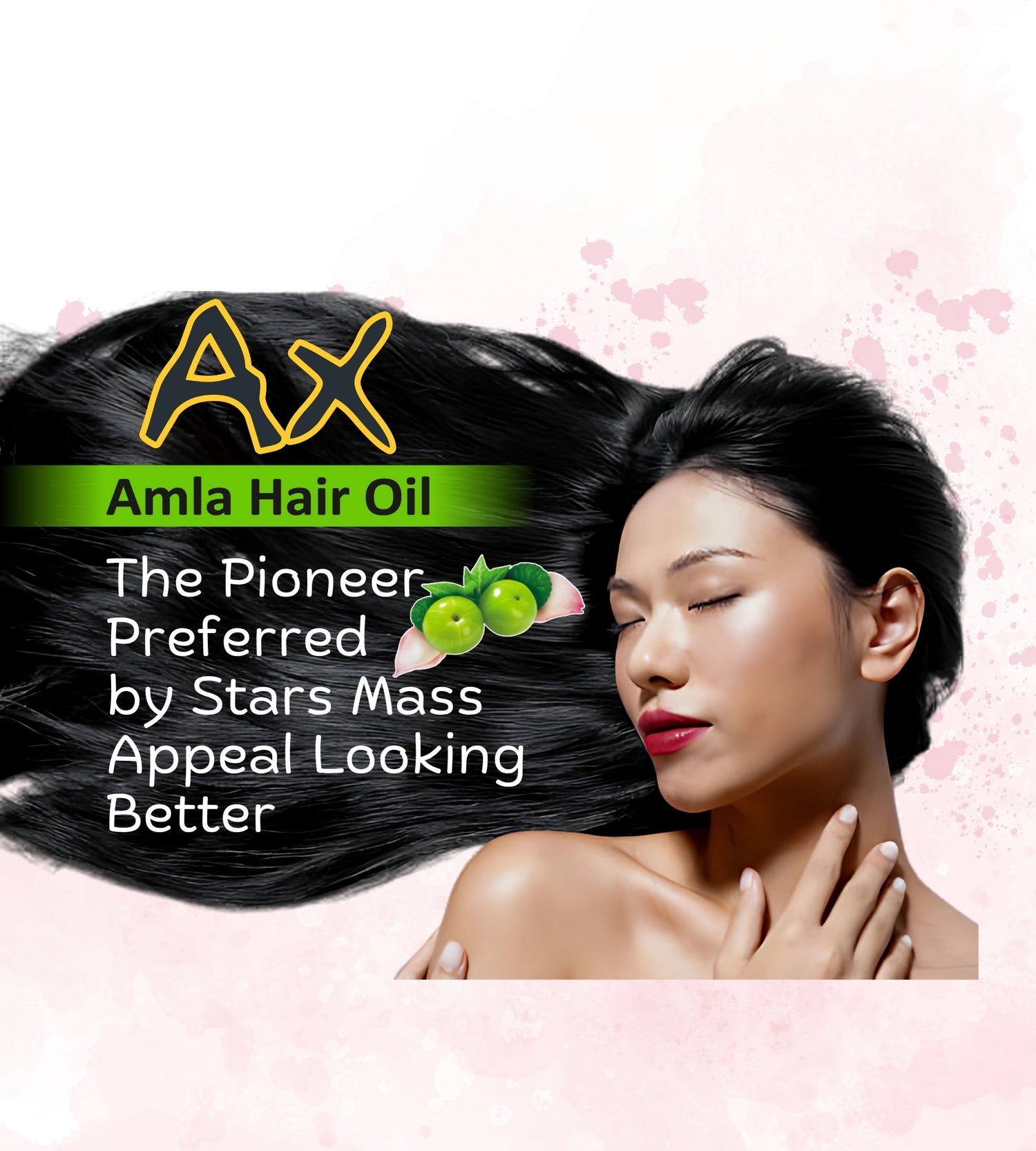 AX Amla Hair Oil Herbal Hair Growth & Anti Hair Fall Oil for Men and Women