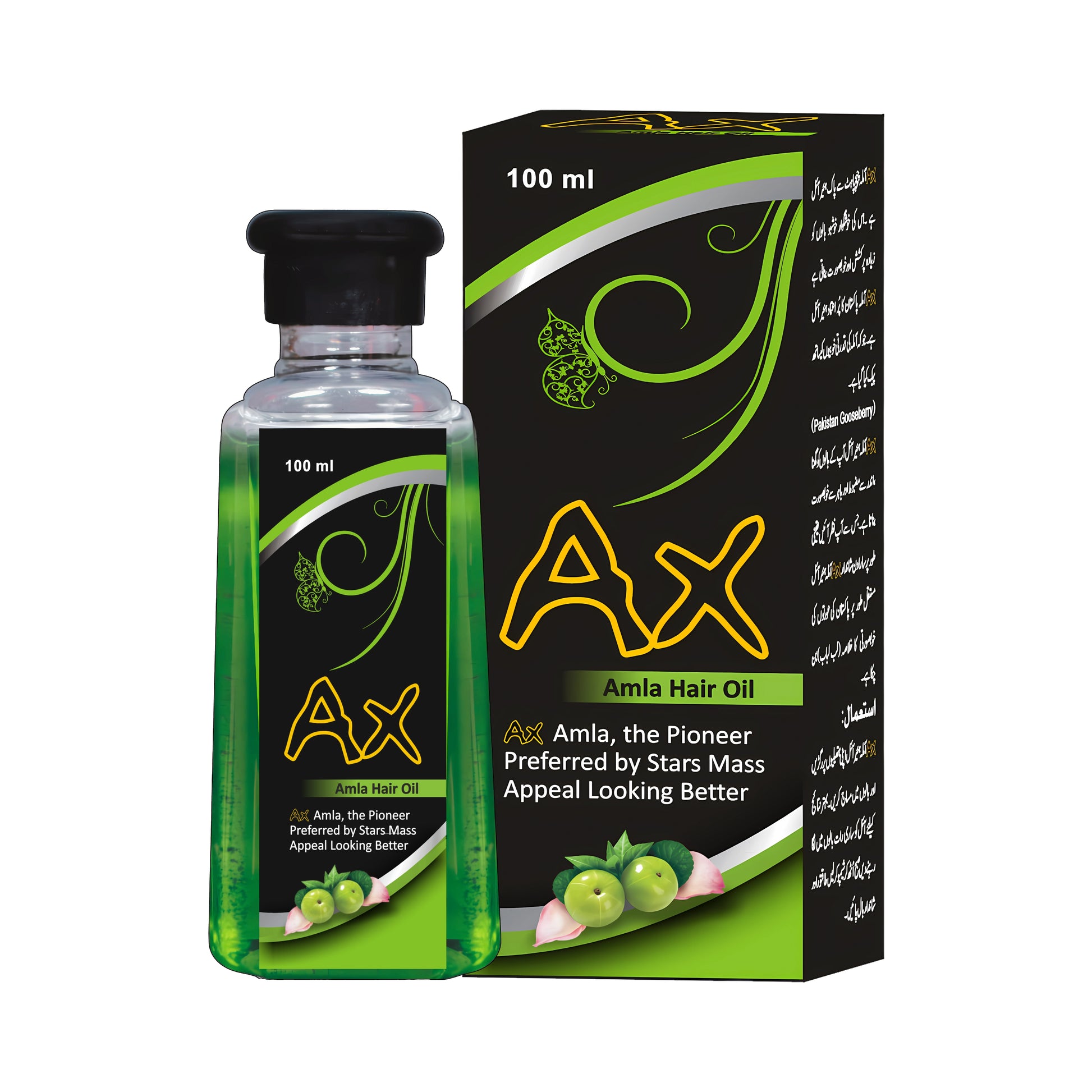 AX Amla Hair Oil Herbal Hair Growth & Anti Hair Fall Oil for Men and Women