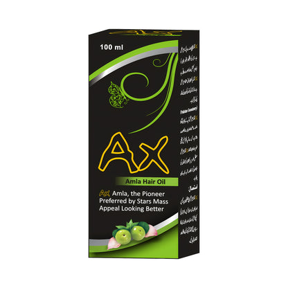 AX Amla Hair Oil Herbal Hair Growth & Anti Hair Fall Oil for Men and Women