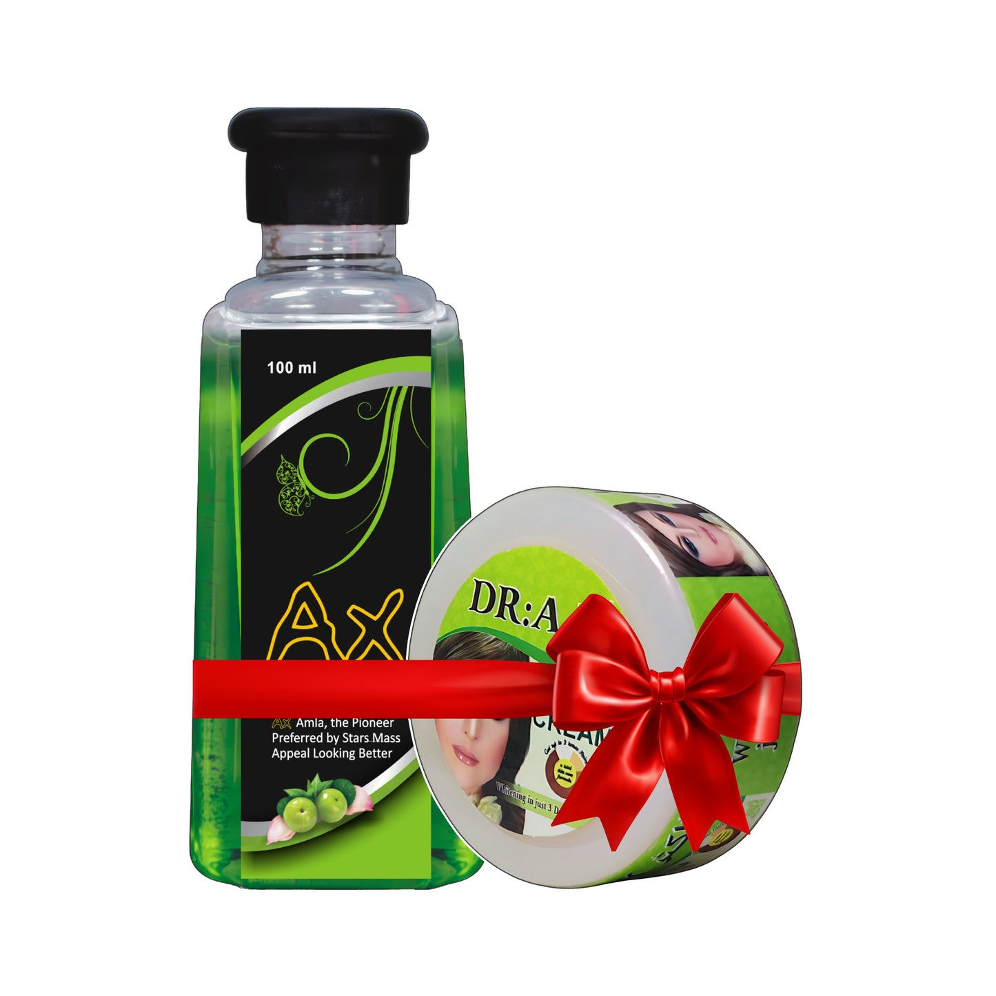 Dr AK Formula Cream and AX Amla Hair Oil Bundle – Skin Brightening Cream with Herbal Anti Hair Fall Amla Hair Oil